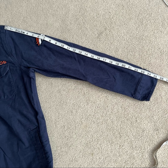 Men's Levi's X NFL Navy Denver Broncos Moleskin Long Sleeve Overshirt Shacket - Picture 5 of 11